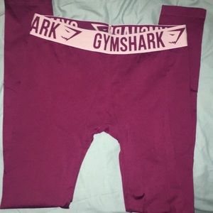 Gymshark leggings in beet red color. Size medium.